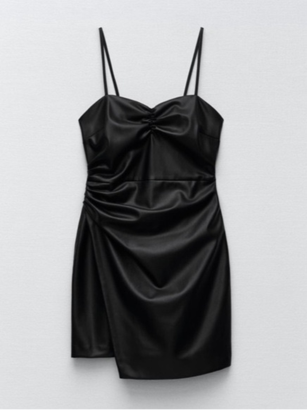 Zara Faux Leather Mini Dress